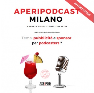 Podcast e aperitivo a Milano !